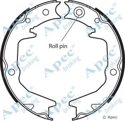 APEC BRAKING shu651 -  Комплект тормозных колодок